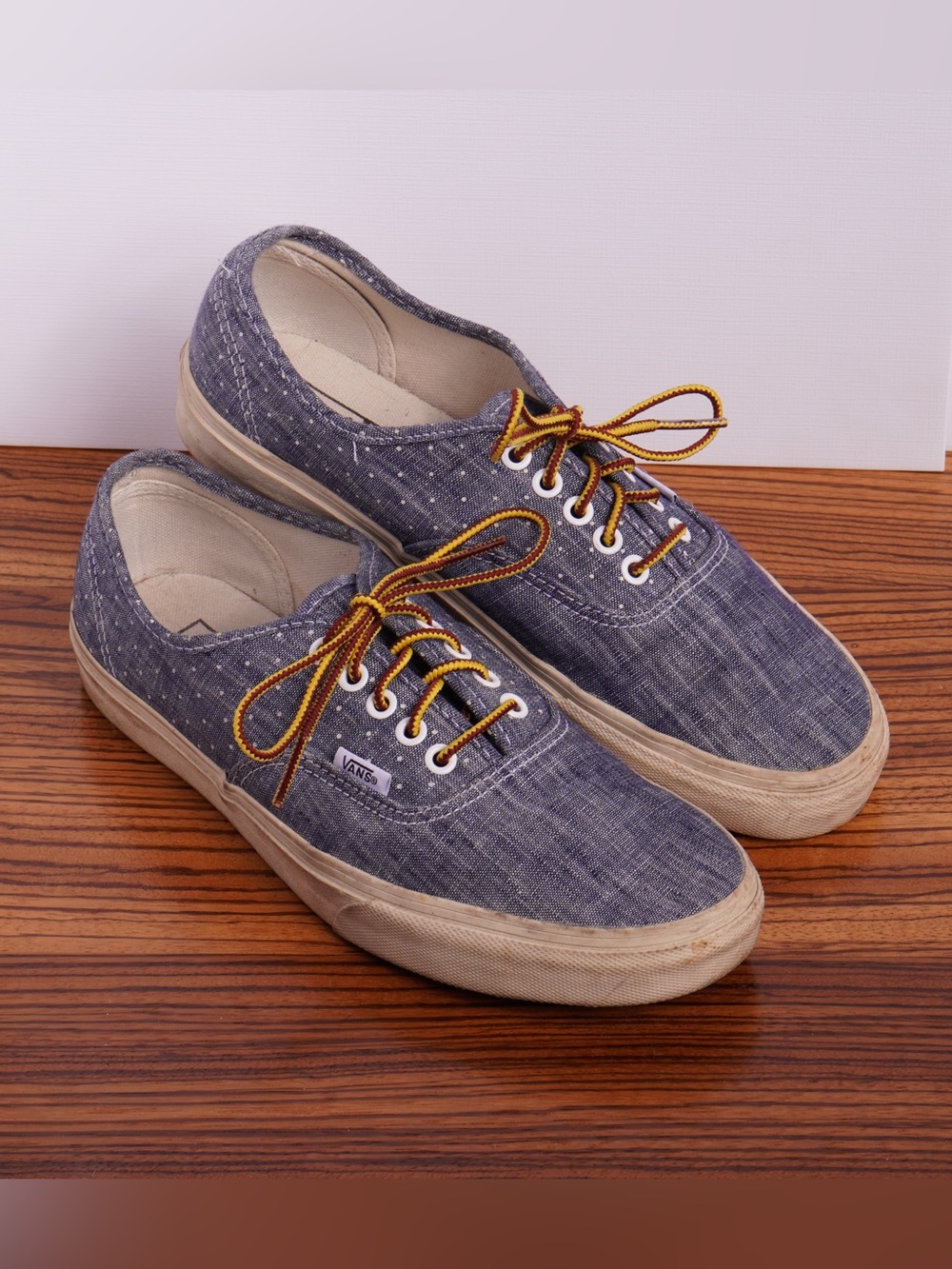 Chambray Vans
